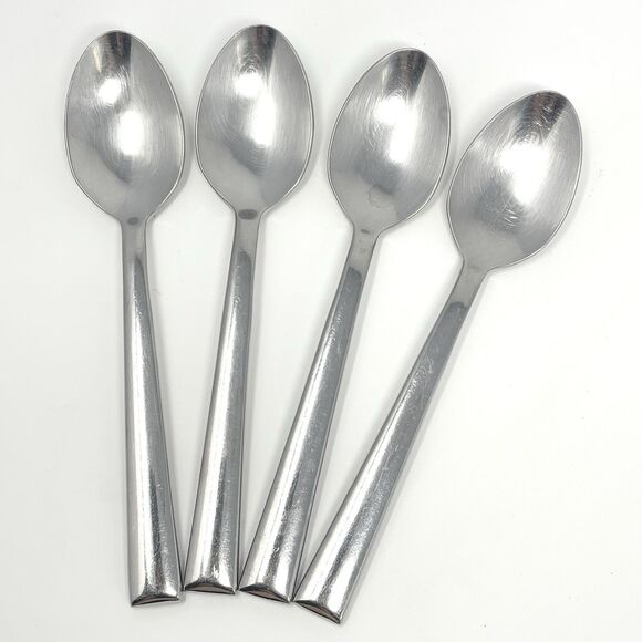 Lenox Continental Dining Stainless Steel 18/10 Dinner Soup Spoons 7.25” Set Of 4 - Picture 1 of 3